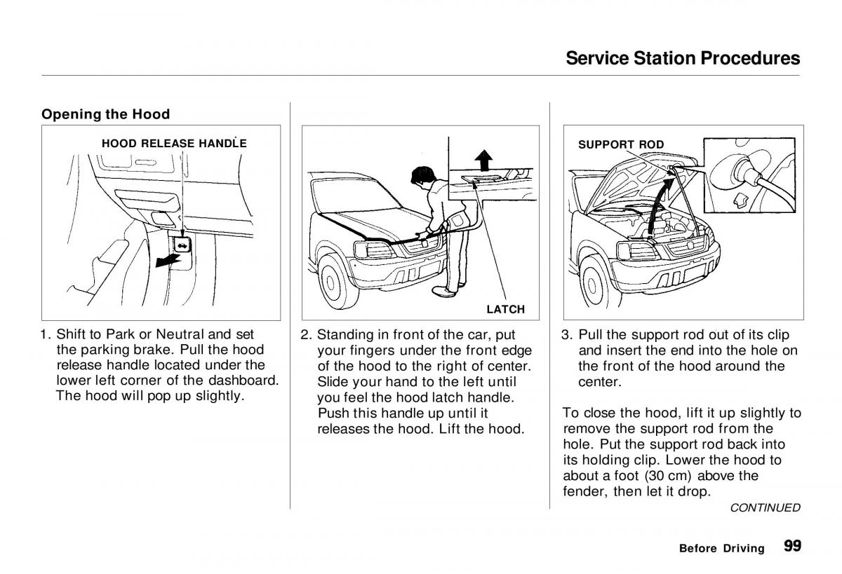 Honda CR V owners manual / page 100