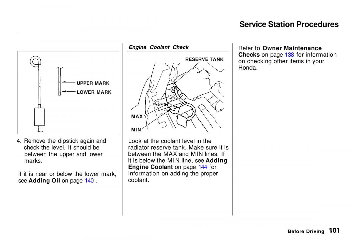 Honda CR V owners manual / page 102