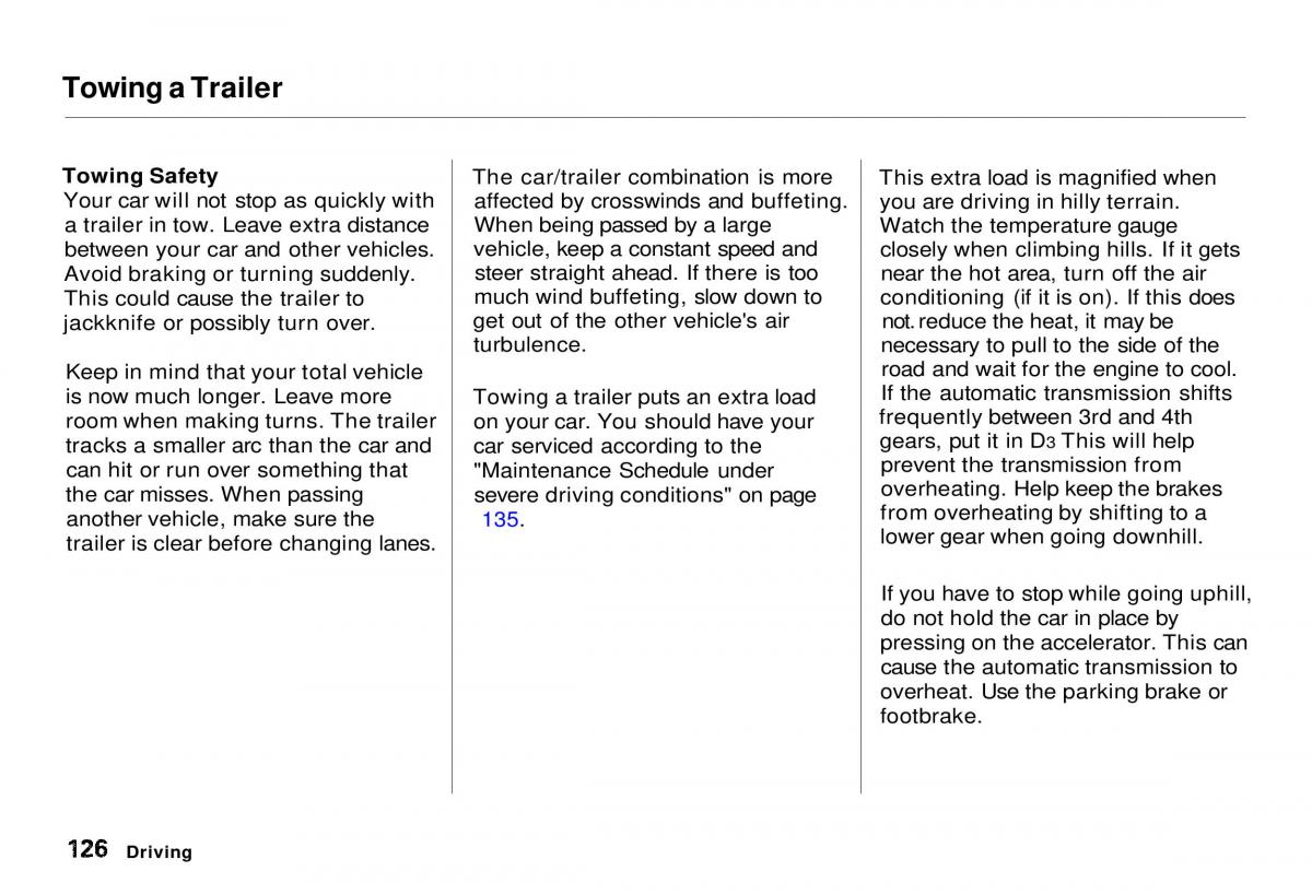 Honda CR V owners manual / page 127