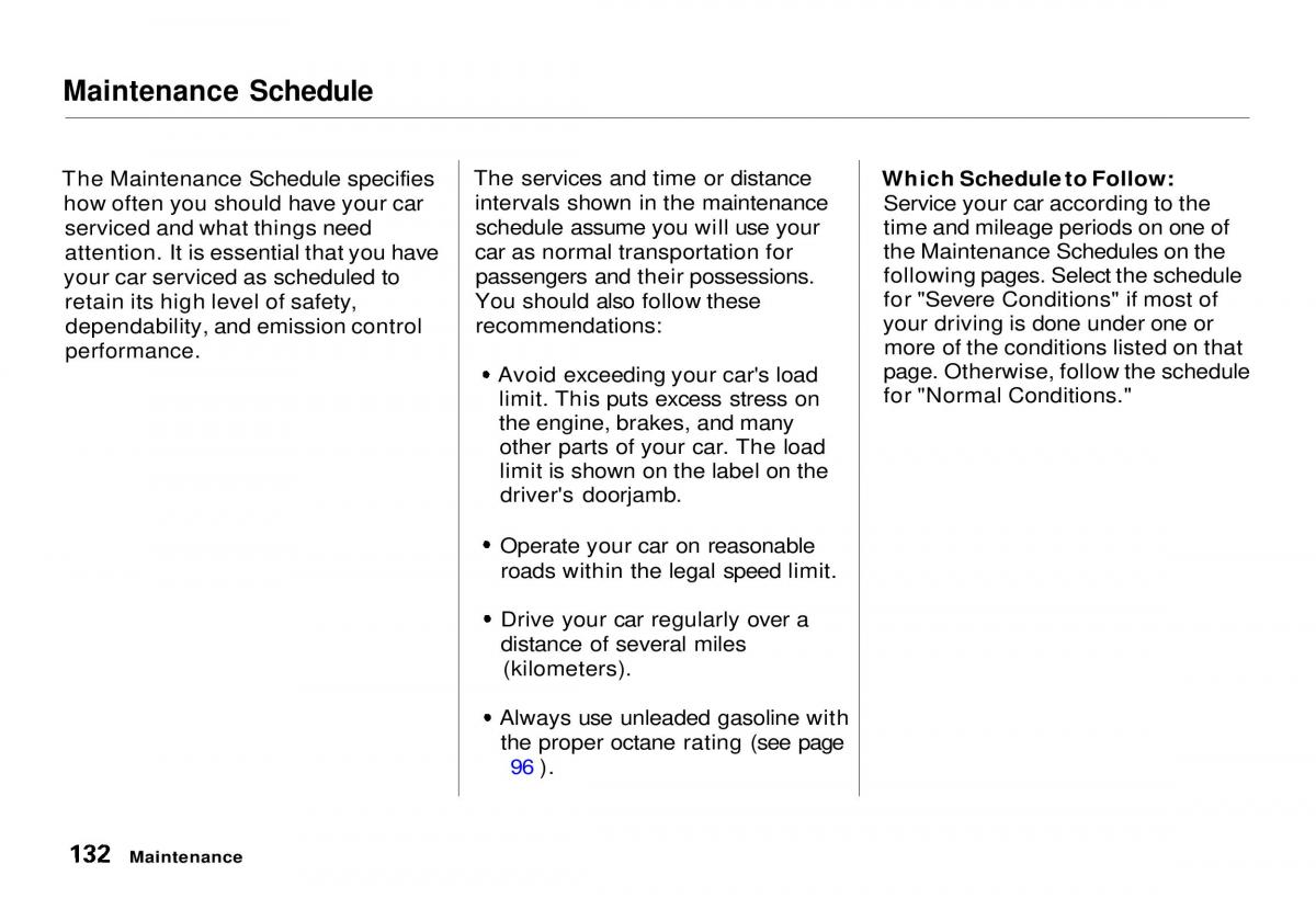 Honda CR V owners manual / page 132