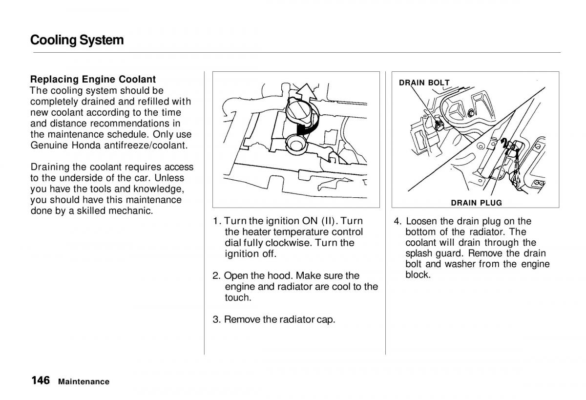 Honda CR V owners manual / page 146