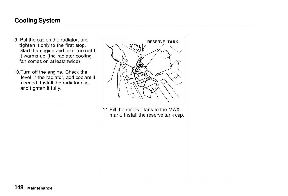 Honda CR V owners manual / page 148