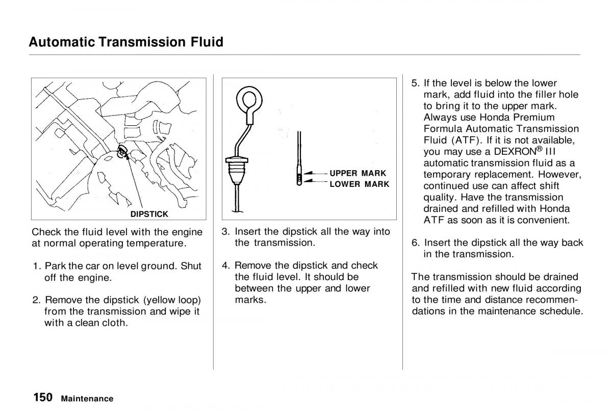 Honda CR V owners manual / page 150