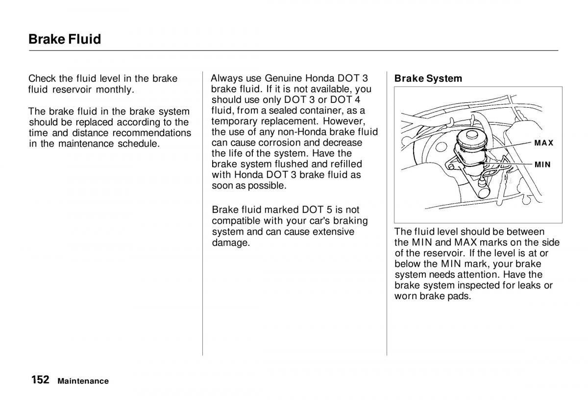 Honda CR V owners manual / page 152