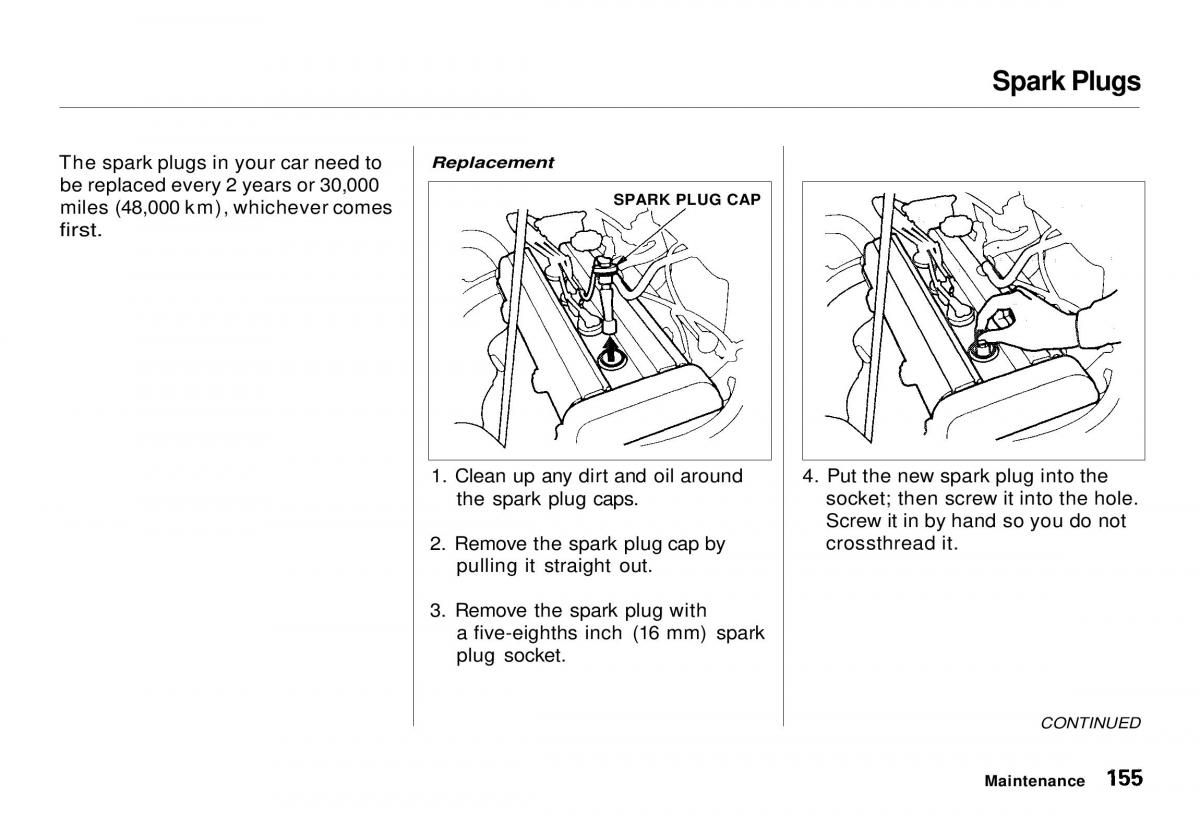 Honda CR V owners manual / page 155