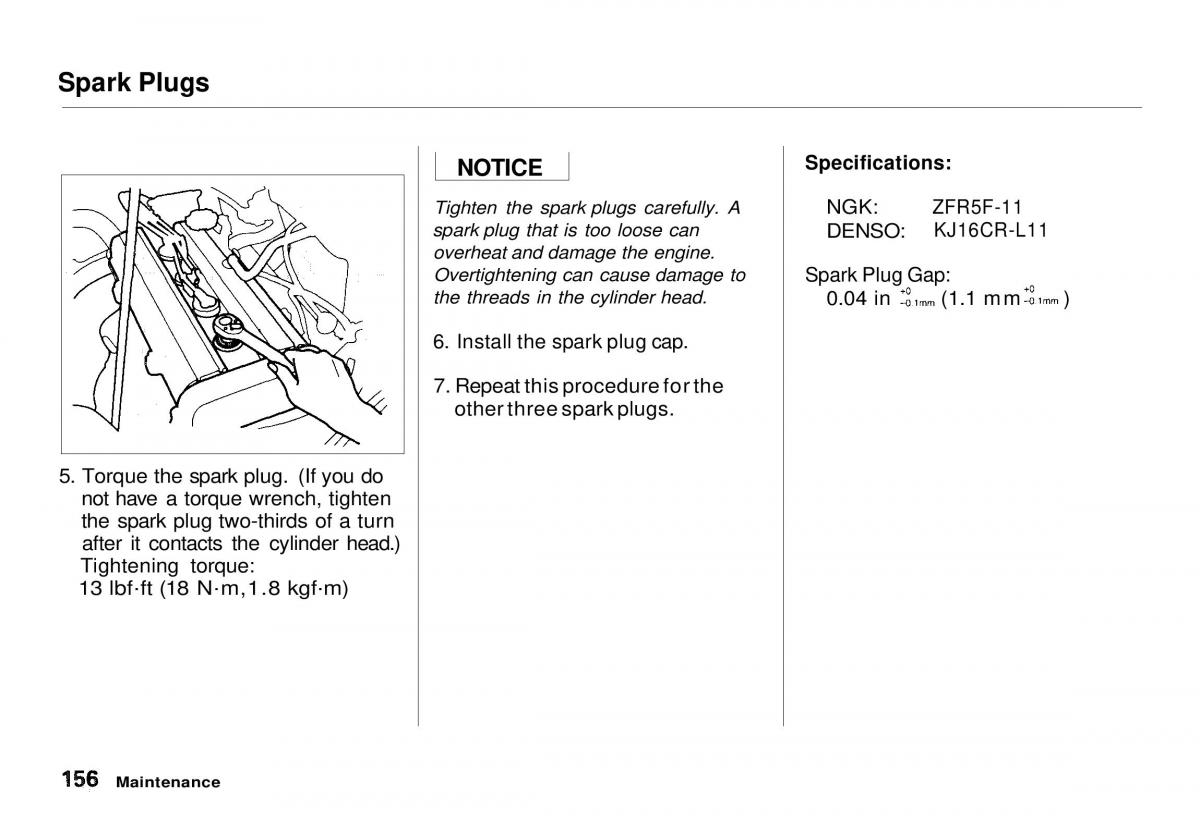 Honda CR V owners manual / page 156