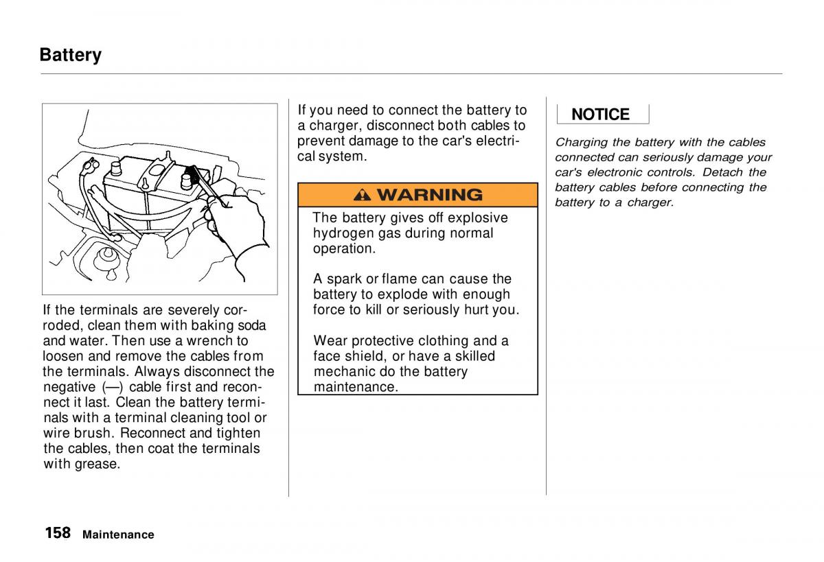 Honda CR V owners manual / page 158