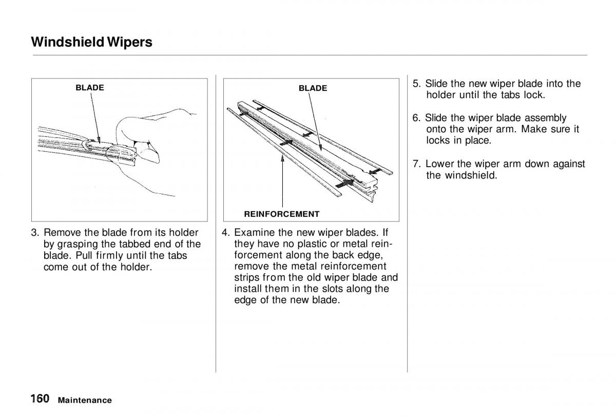 Honda CR V owners manual / page 160