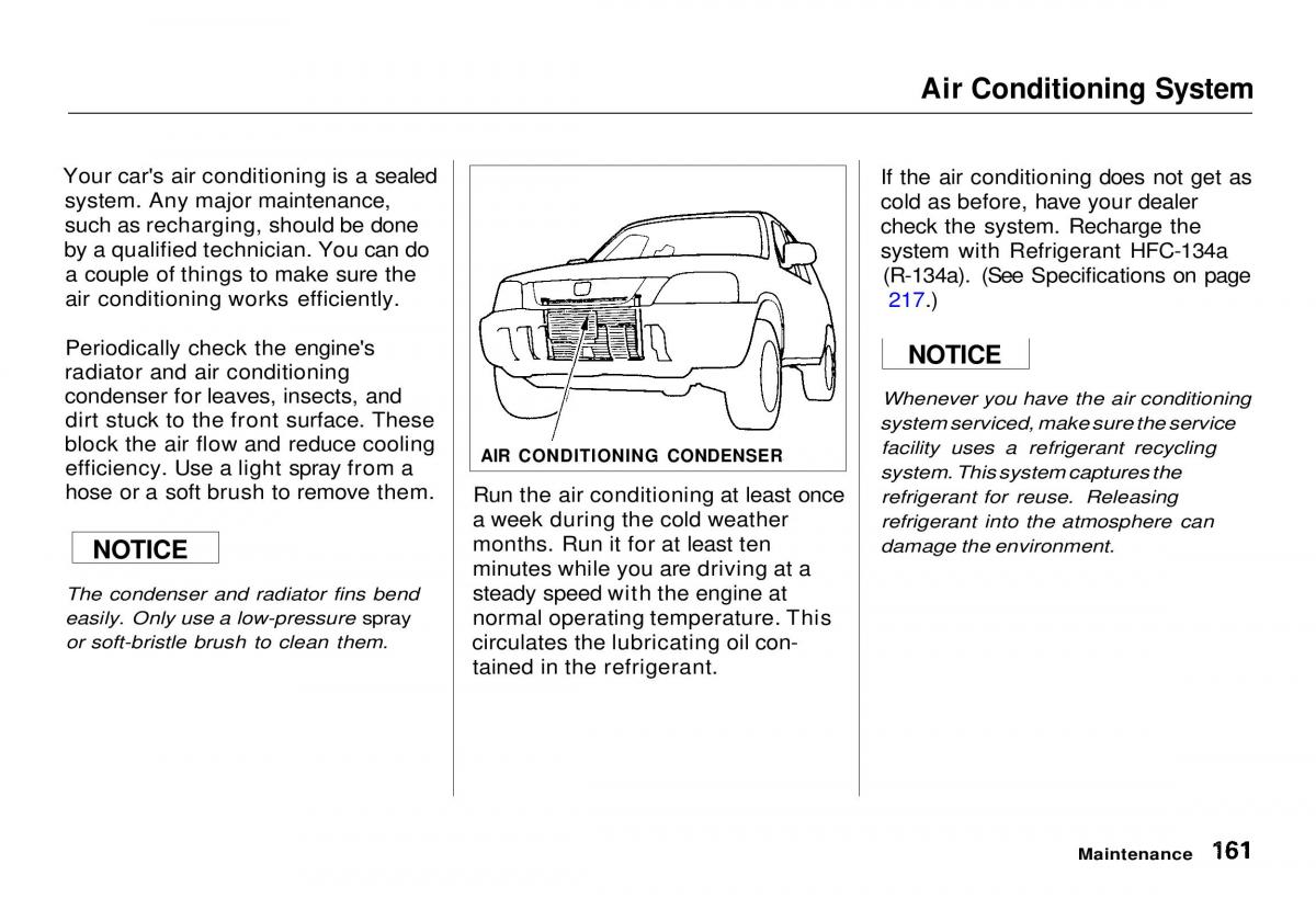 Honda CR V owners manual / page 161