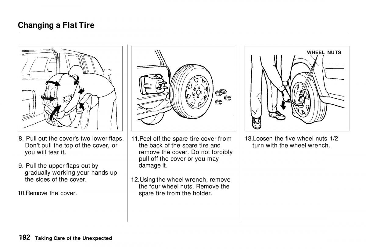 Honda CR V owners manual / page 191