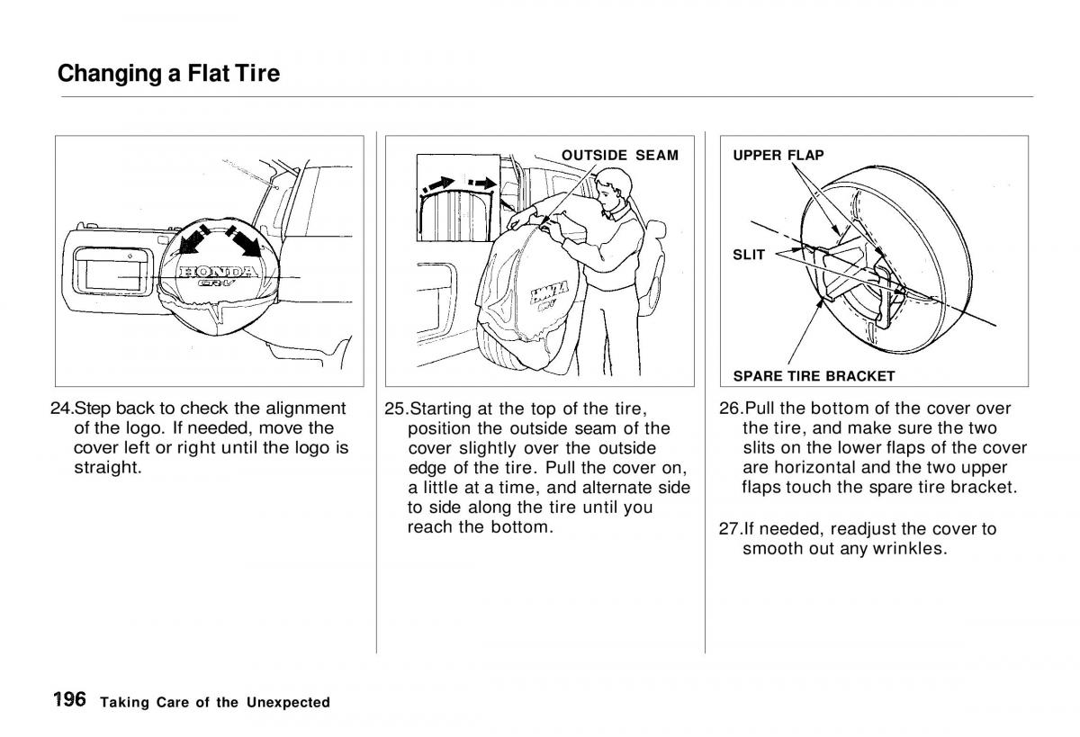 Honda CR V owners manual / page 195