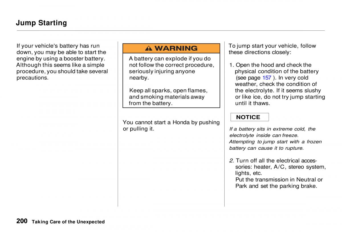 Honda CR V owners manual / page 199