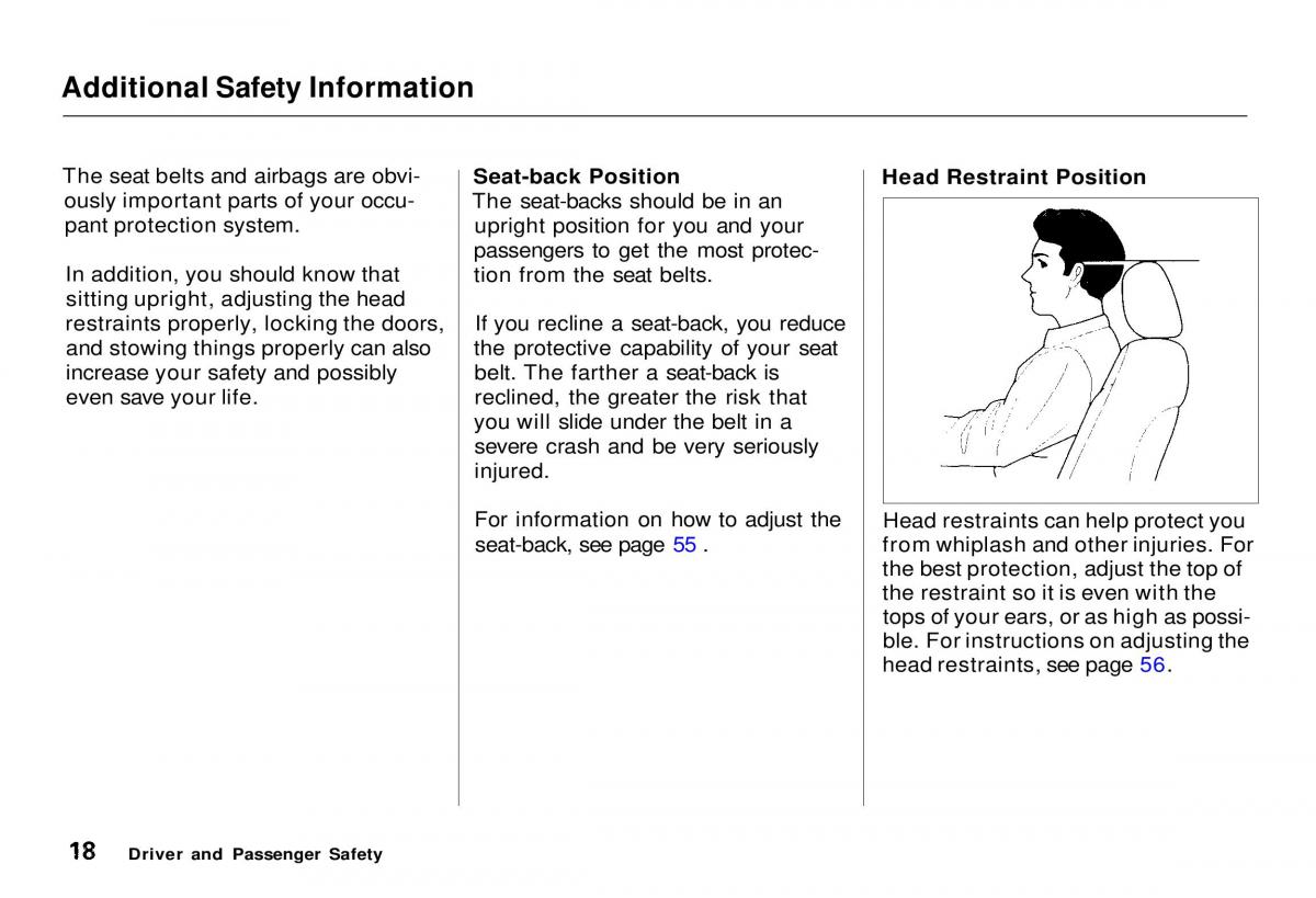 Honda CR V owners manual / page 20