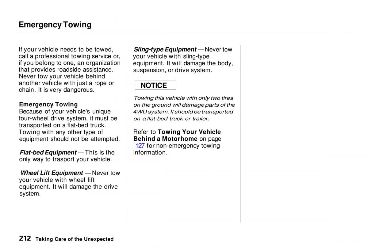 Honda CR V owners manual / page 211