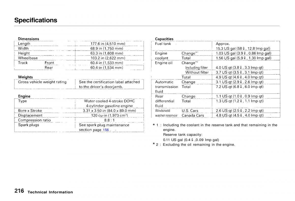 Honda CR V owners manual / page 215