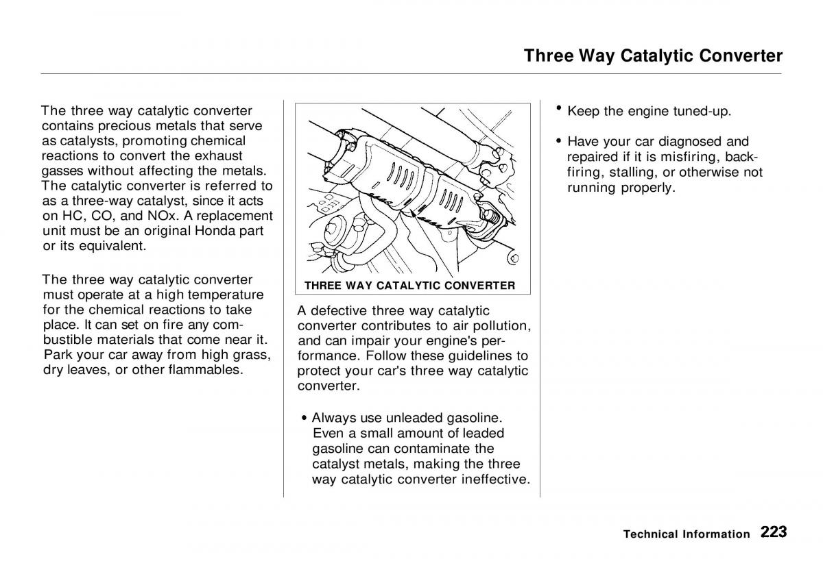 Honda CR V owners manual / page 222