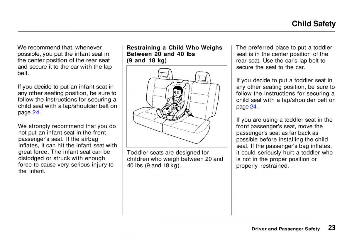 Honda CR V owners manual / page 25