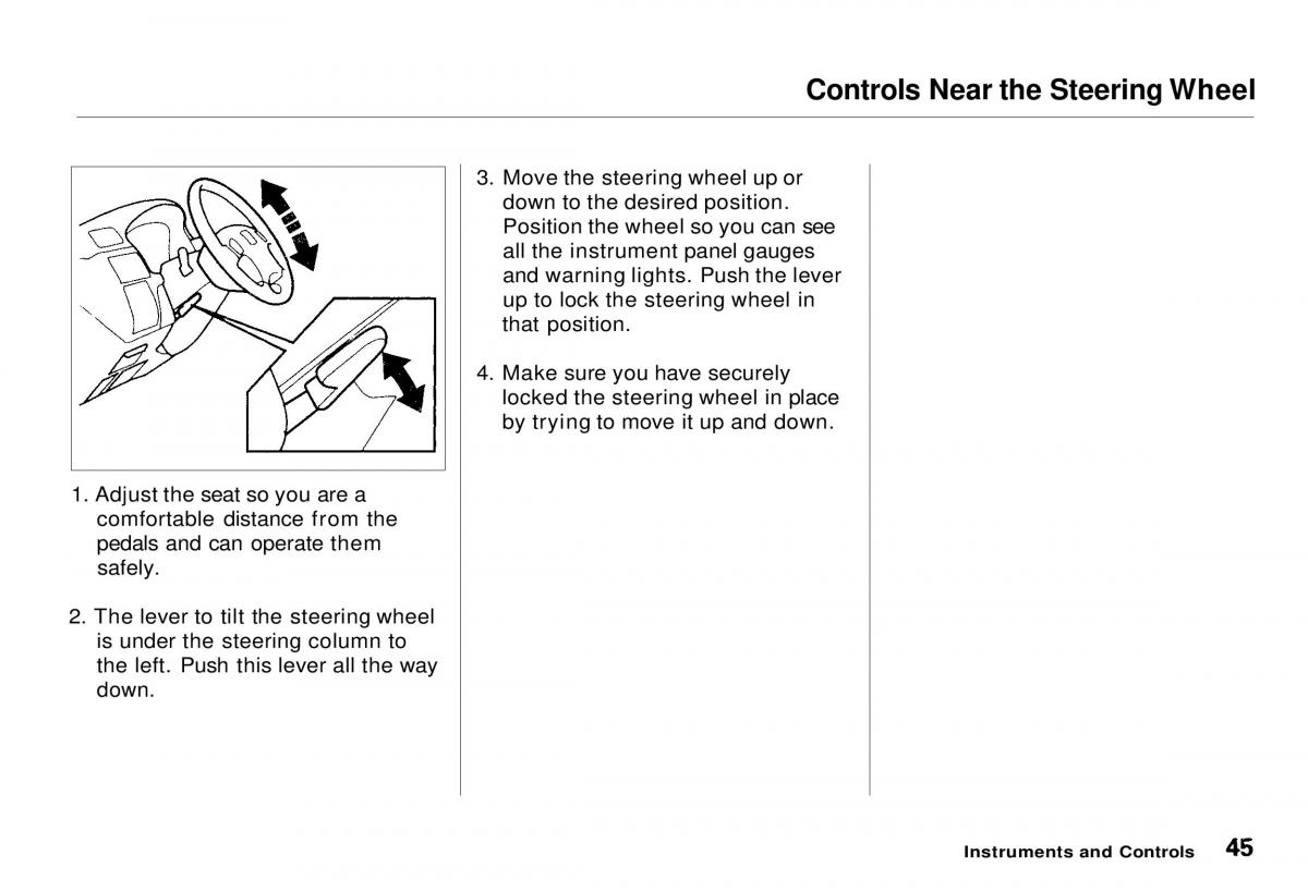 Honda CR V owners manual / page 46