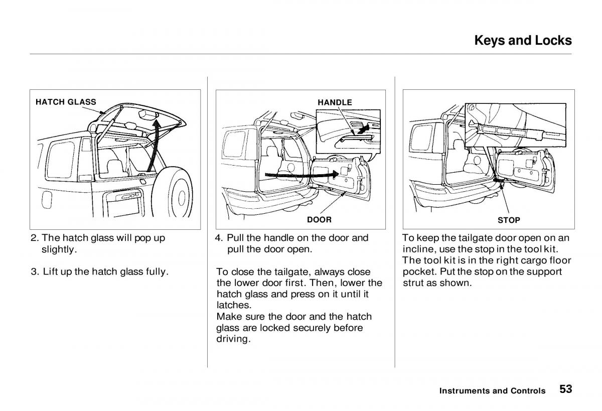 Honda CR V owners manual / page 54