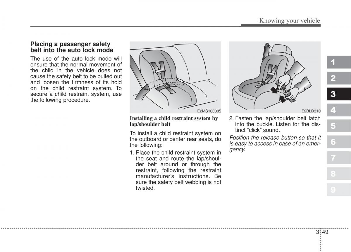 Kia Sportage II 2 owners manual / page 58