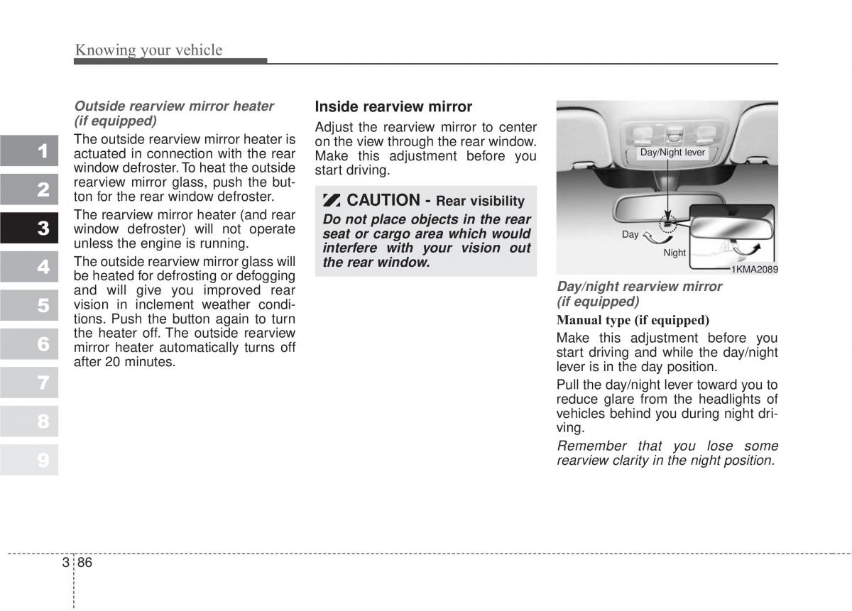 Kia Sportage II 2 owners manual / page 95