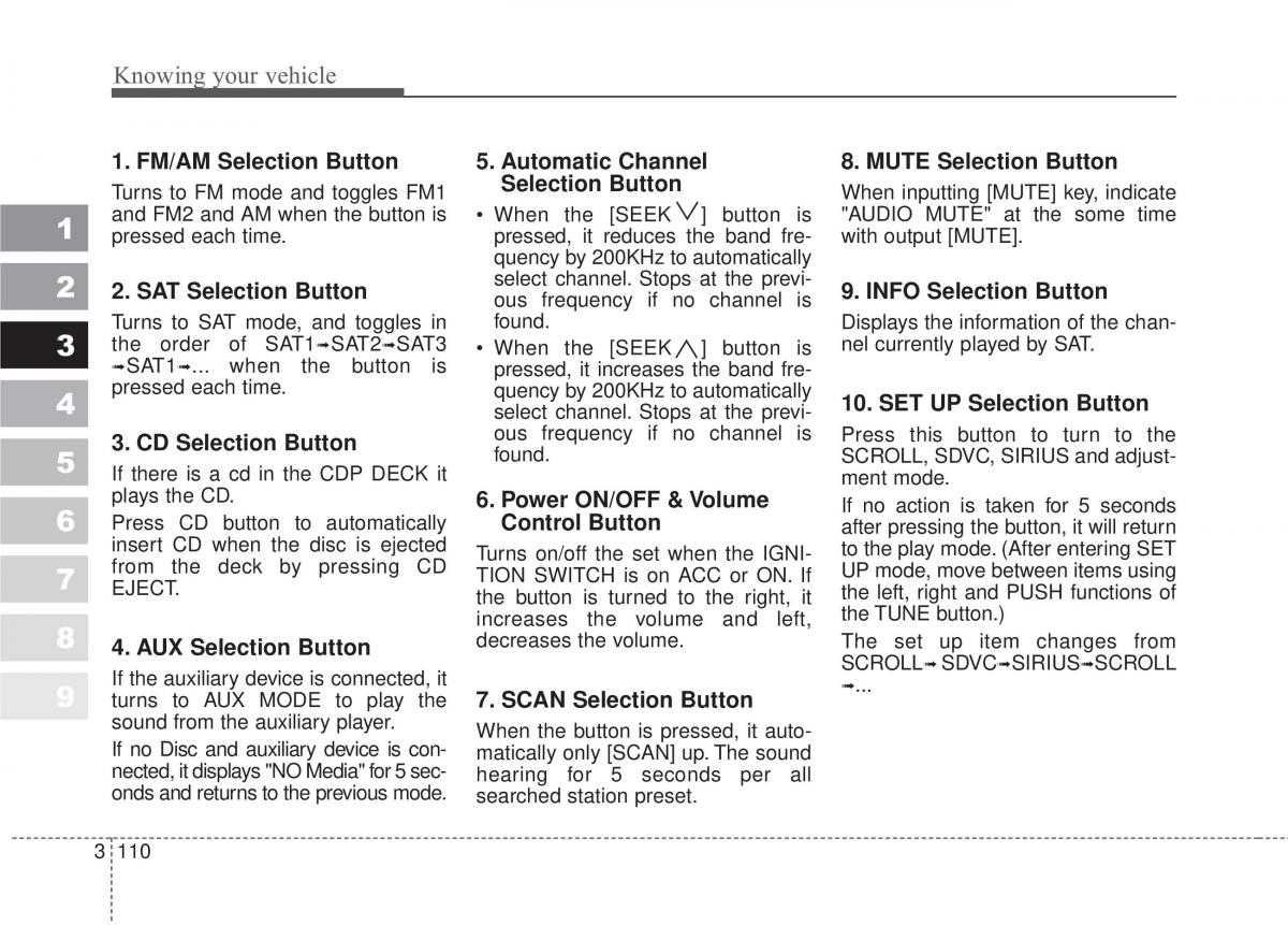 Kia Sportage II 2 owners manual / page 119