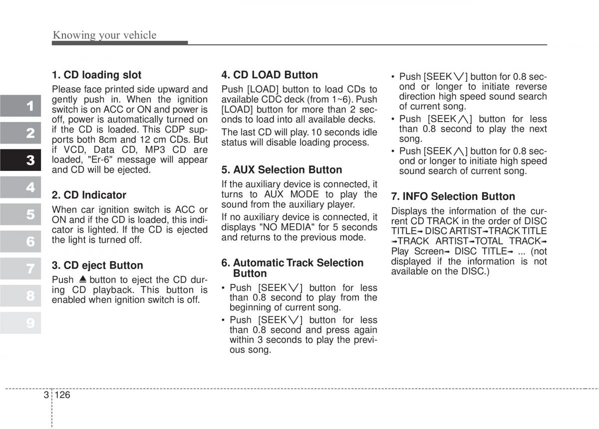 Kia Sportage II 2 owners manual / page 135