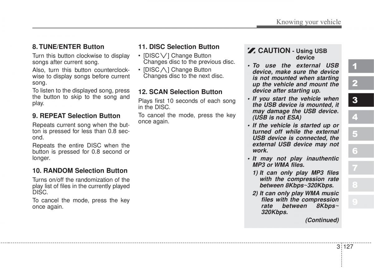 Kia Sportage II 2 owners manual / page 136