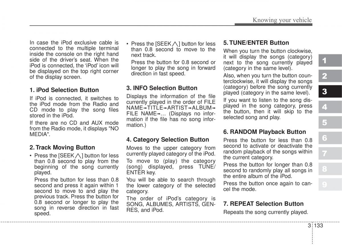 Kia Sportage II 2 owners manual / page 142