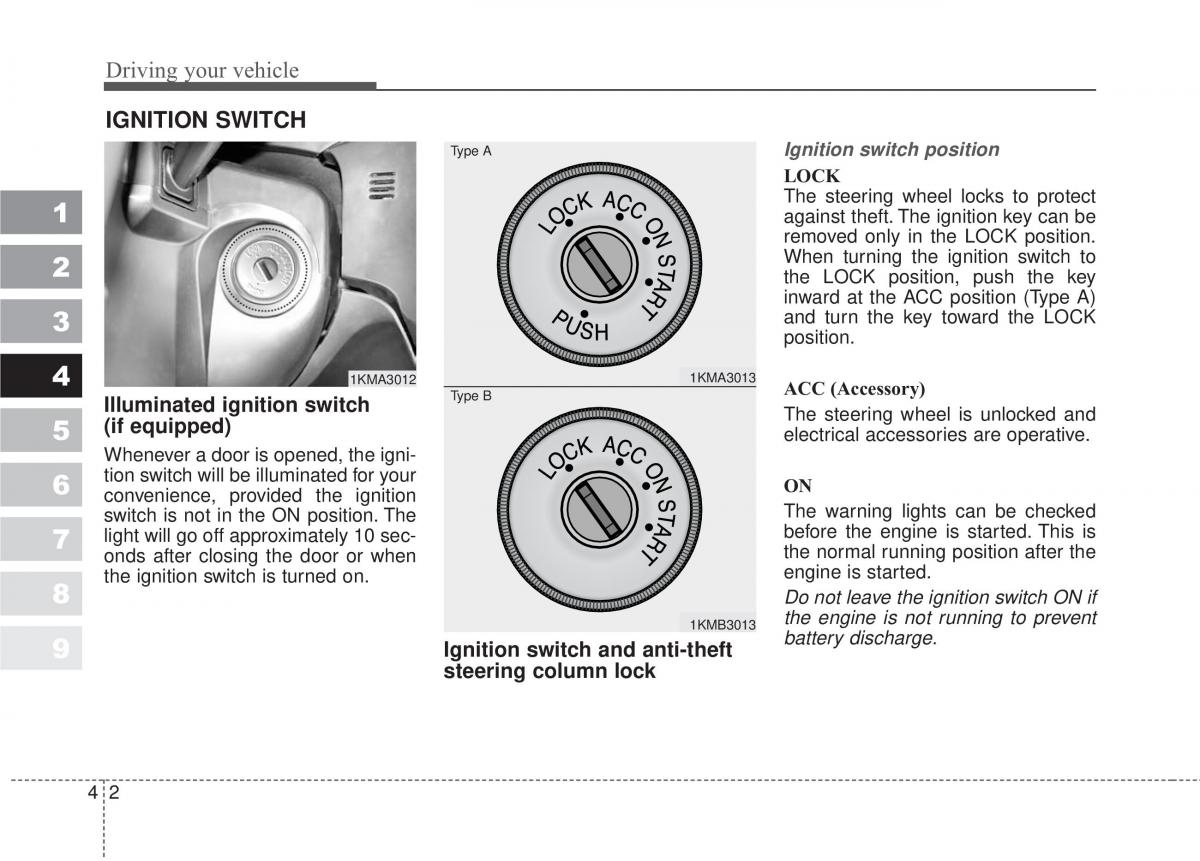 Kia Sportage II 2 owners manual / page 149