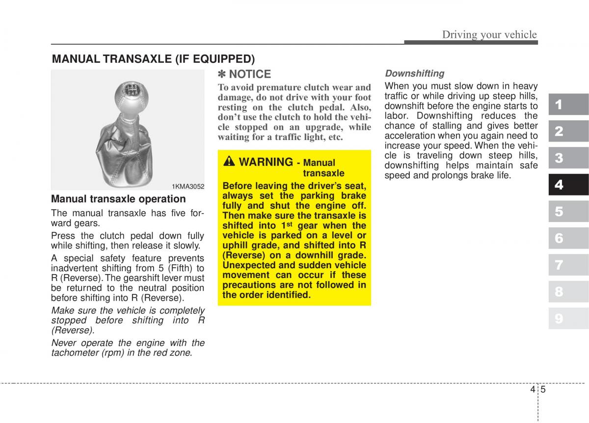 Kia Sportage II 2 owners manual / page 152