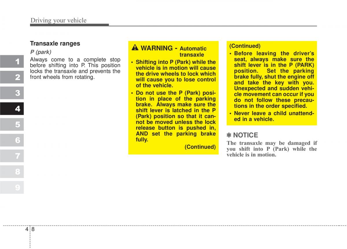 Kia Sportage II 2 owners manual / page 155