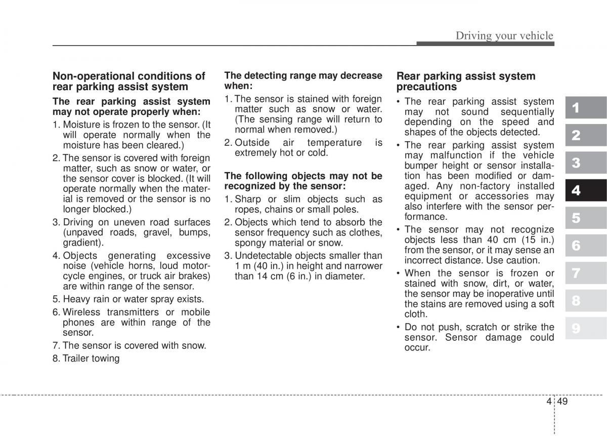 Kia Sportage II 2 owners manual / page 196