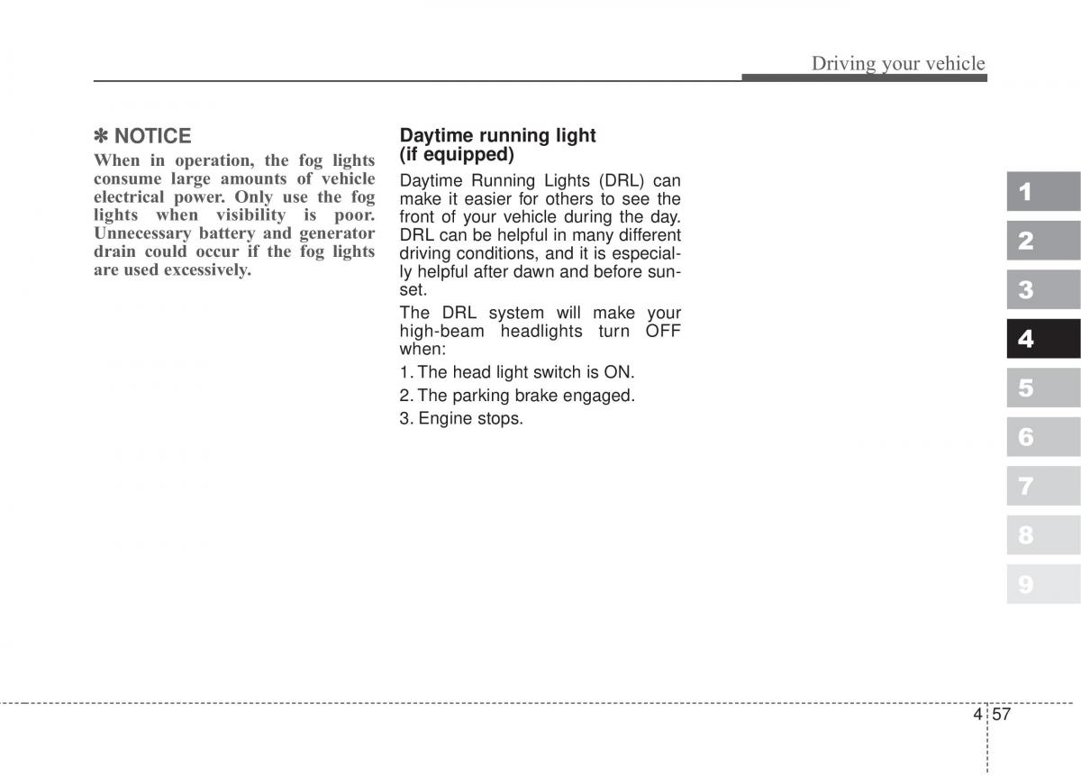 Kia Sportage II 2 owners manual / page 204