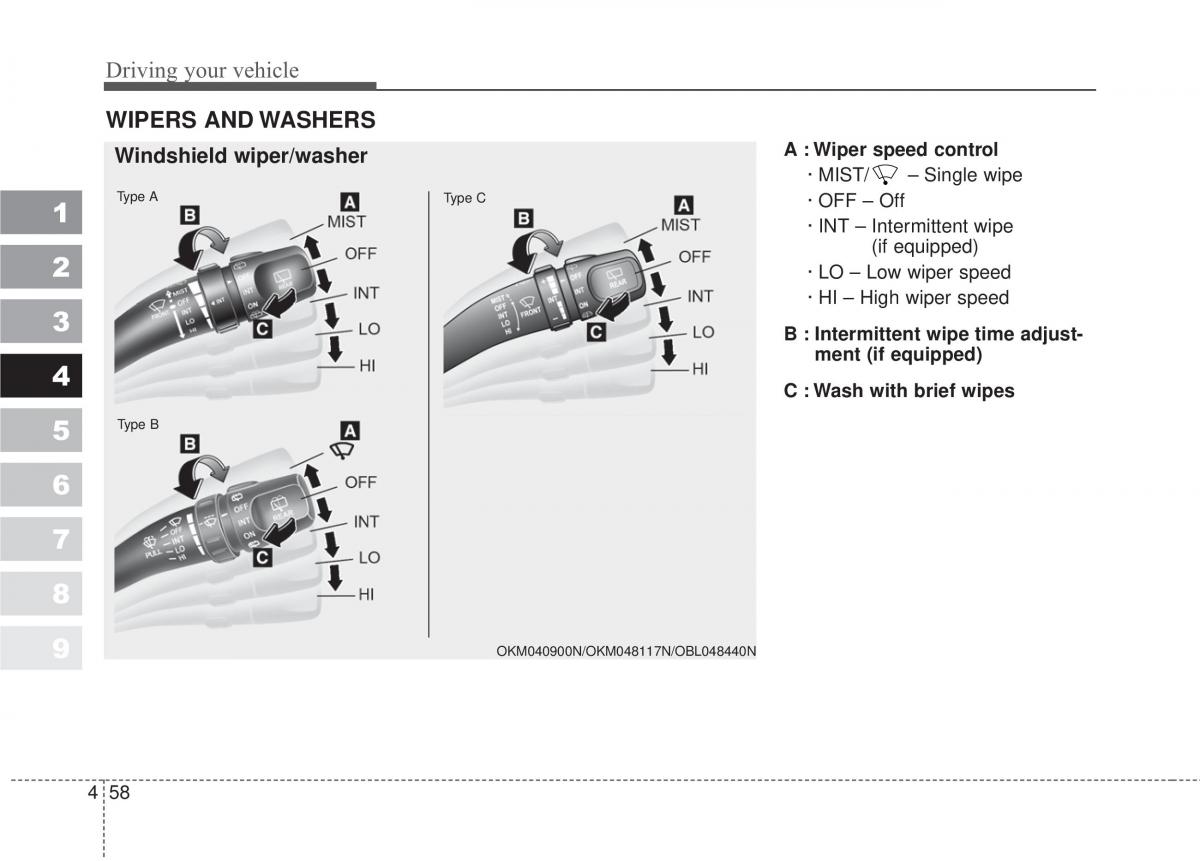 Kia Sportage II 2 owners manual / page 205