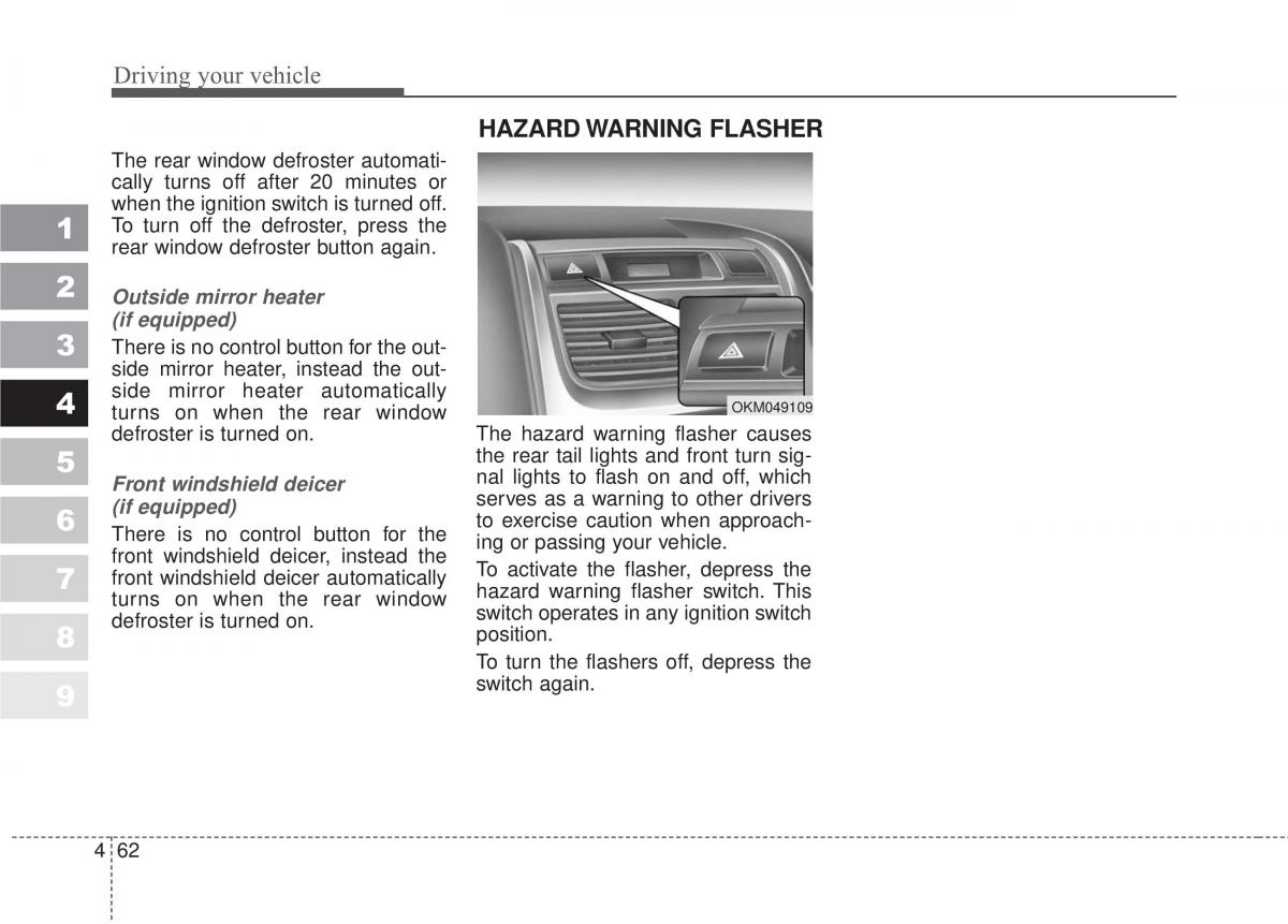 Kia Sportage II 2 owners manual / page 209