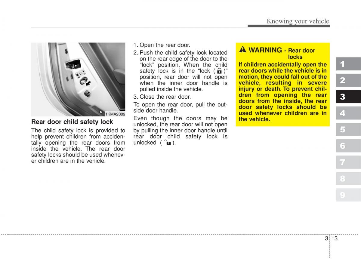 Kia Sportage II 2 owners manual / page 22