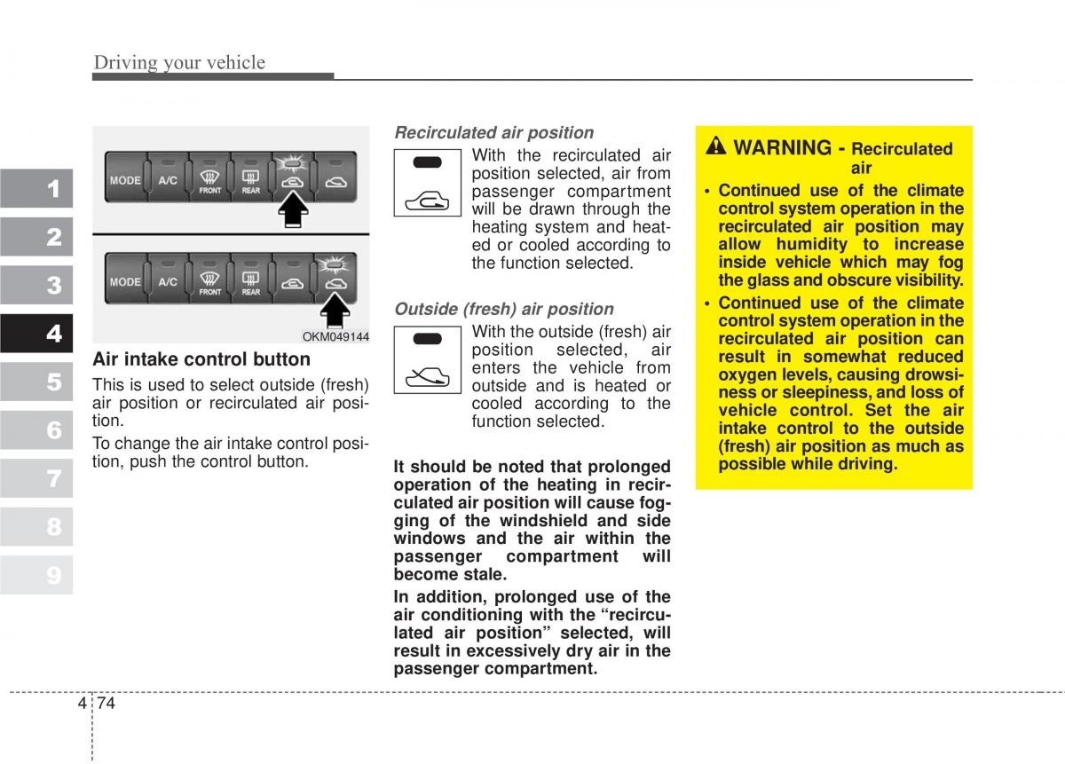 Kia Sportage II 2 owners manual / page 221