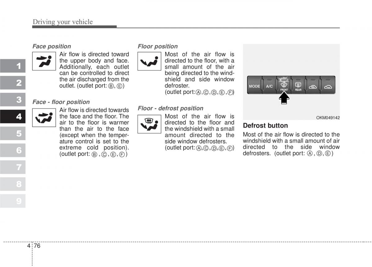 Kia Sportage II 2 owners manual / page 223