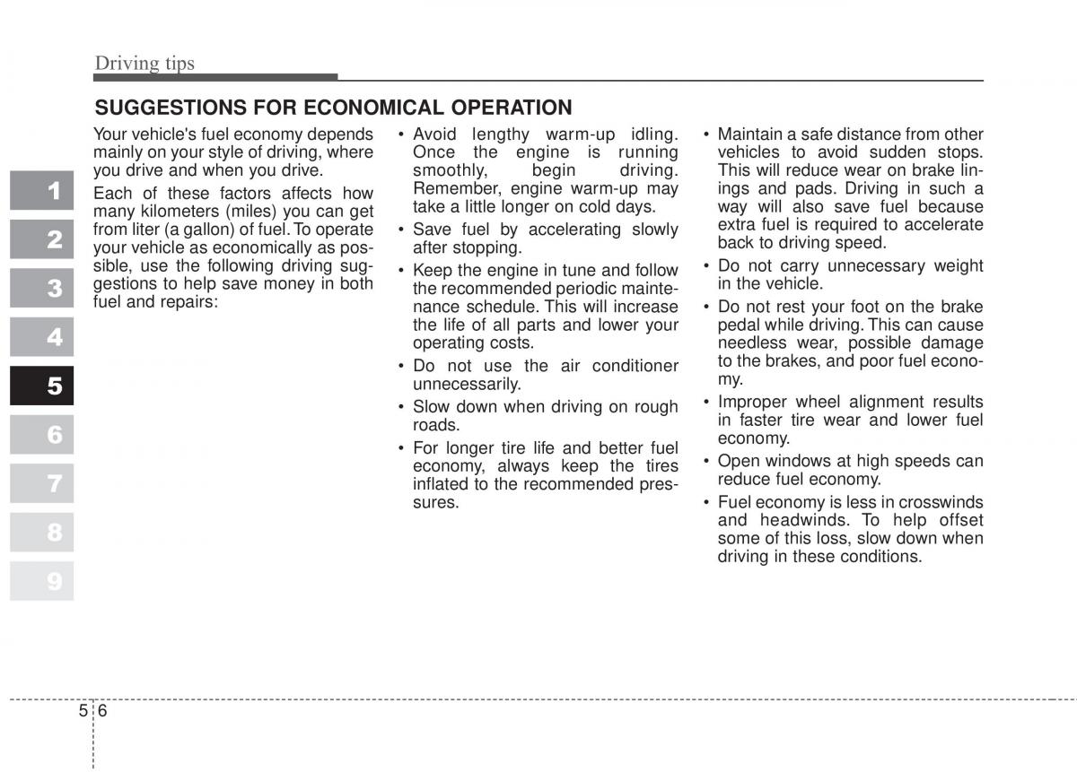 Kia Sportage II 2 owners manual / page 238