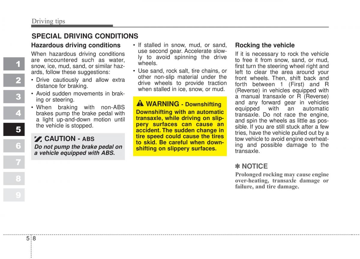 Kia Sportage II 2 owners manual / page 240