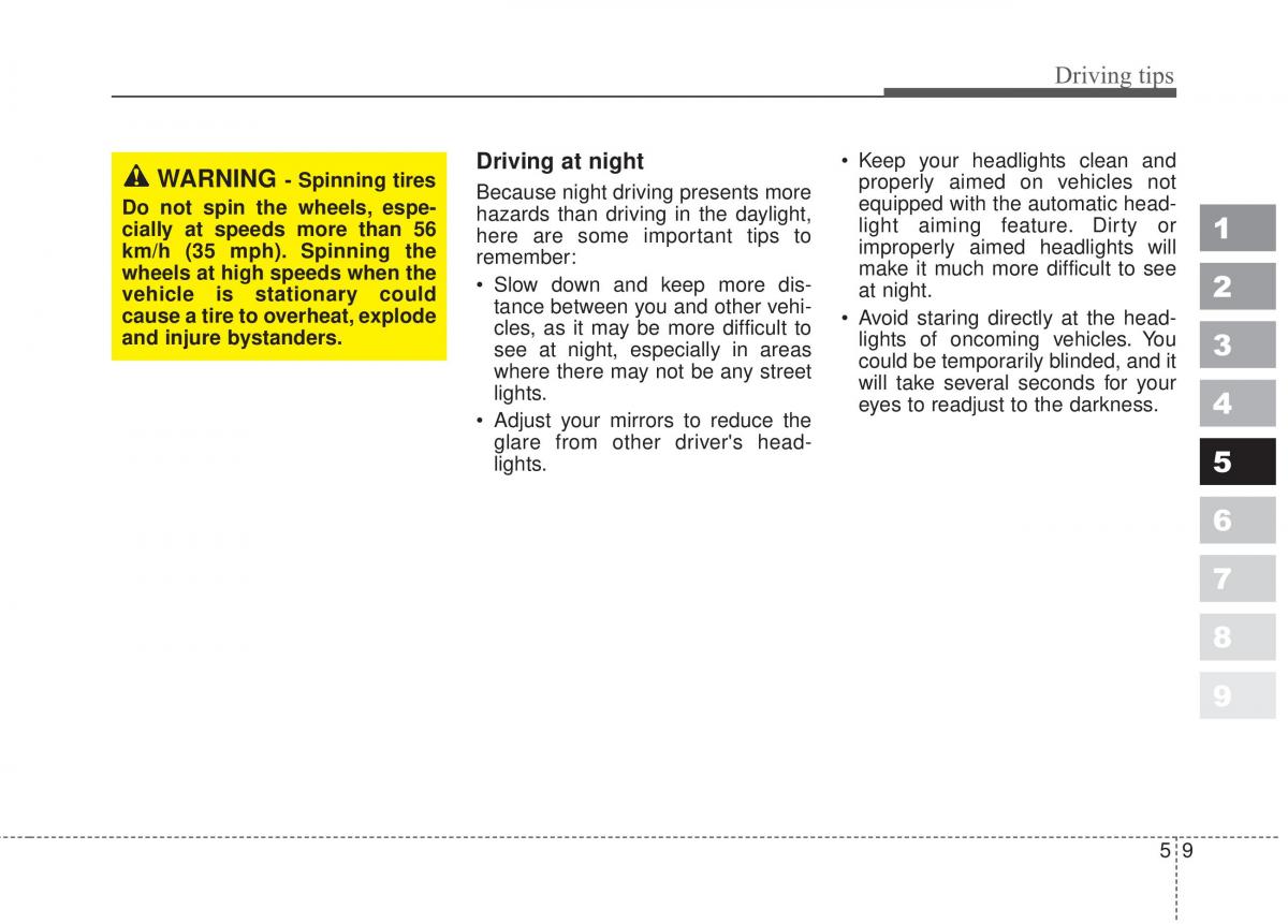 Kia Sportage II 2 owners manual / page 241