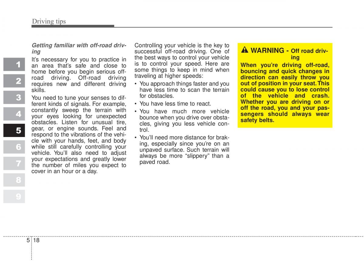 Kia Sportage II 2 owners manual / page 250