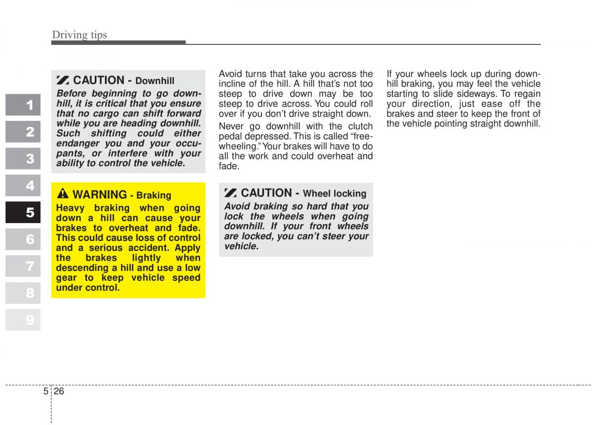 Kia Sportage II 2 owners manual / page 258