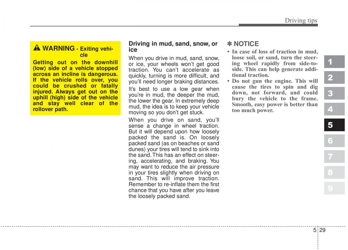 Kia Sportage II 2 owners manual / page 261