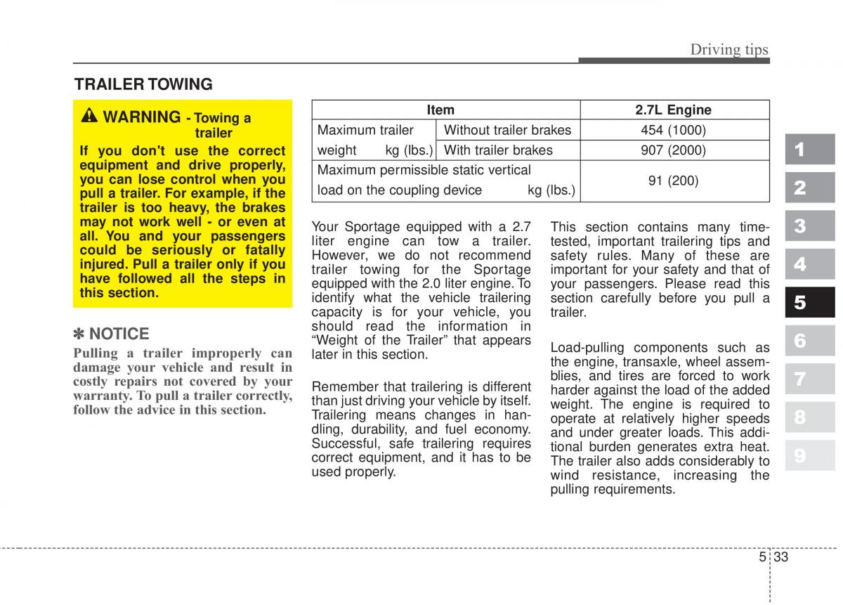 Kia Sportage II 2 owners manual / page 265