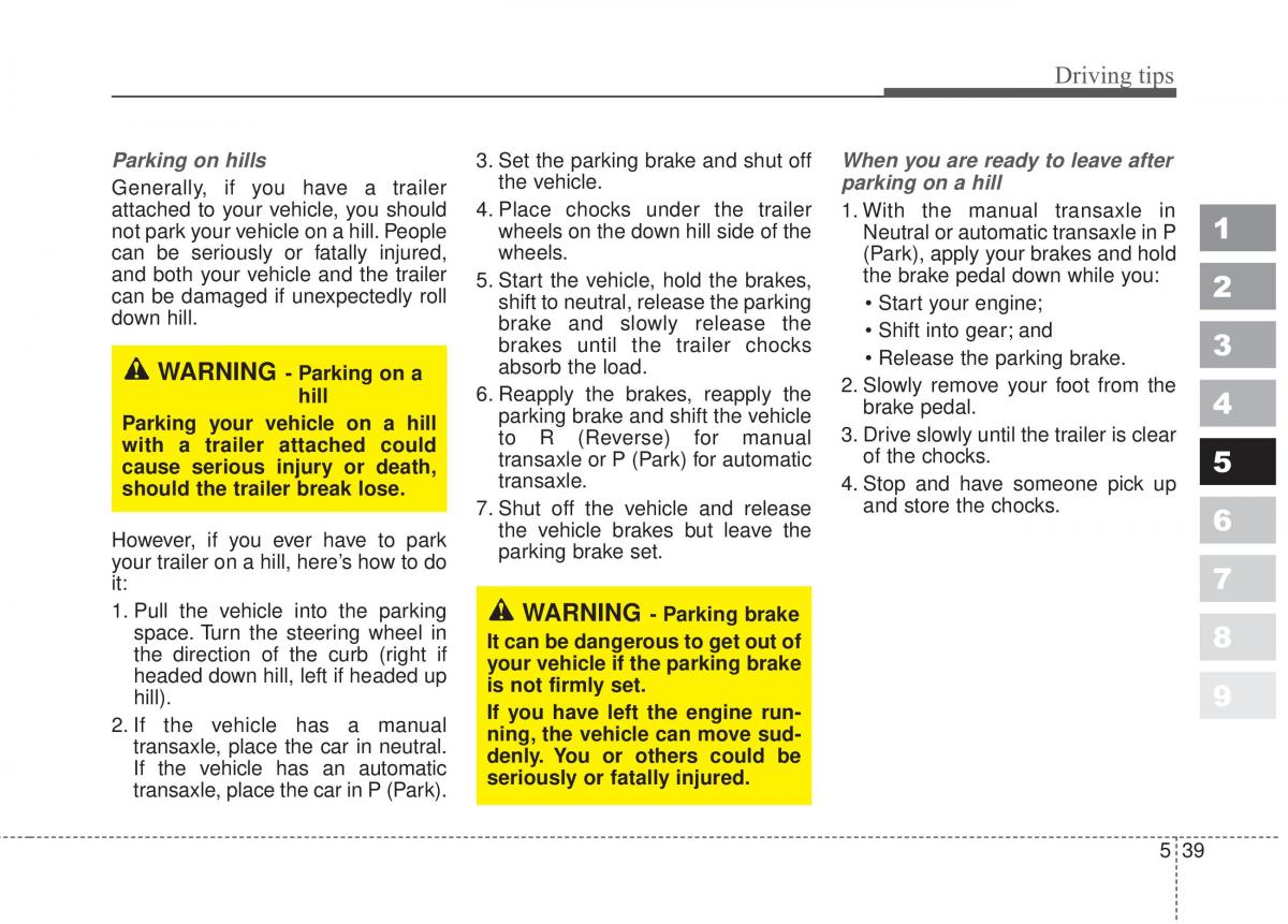 Kia Sportage II 2 owners manual / page 271