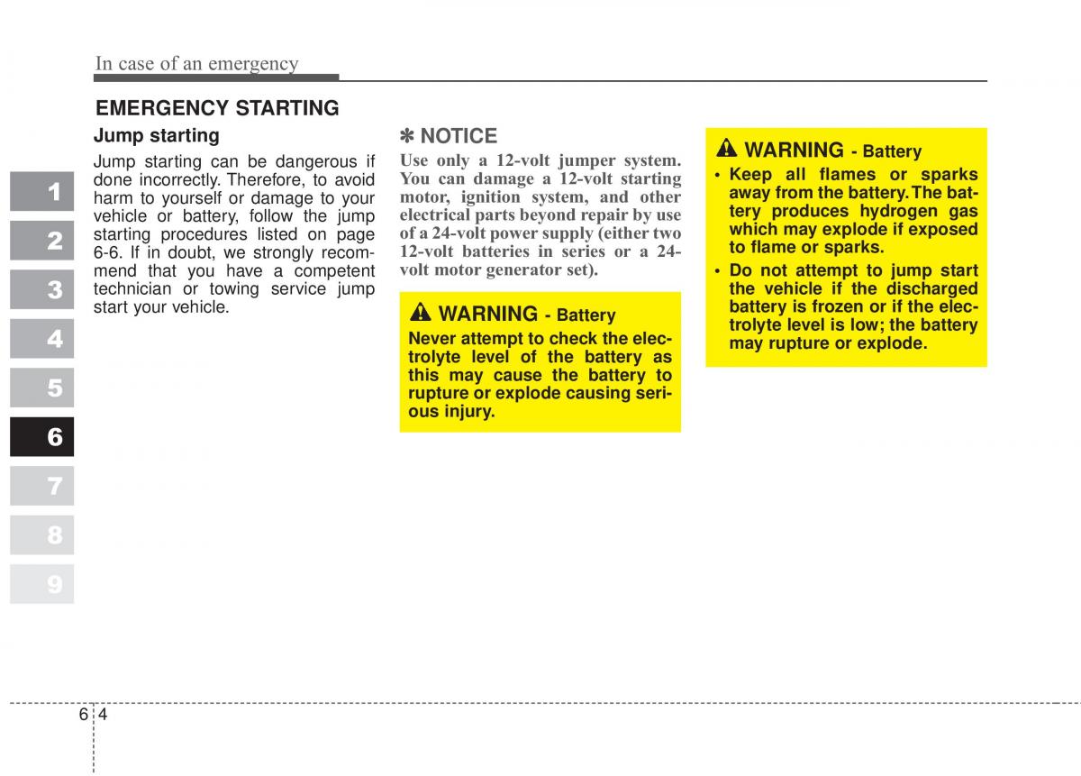 Kia Sportage II 2 owners manual / page 288