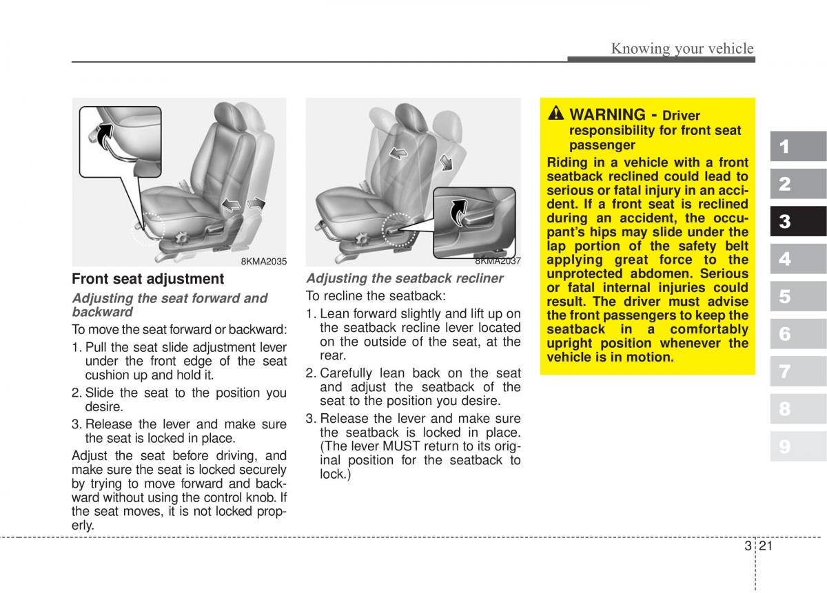 Kia Sportage II 2 owners manual / page 30