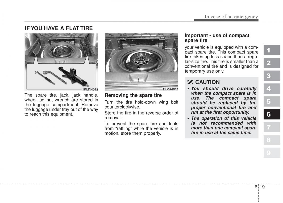 Kia Sportage II 2 owners manual / page 303